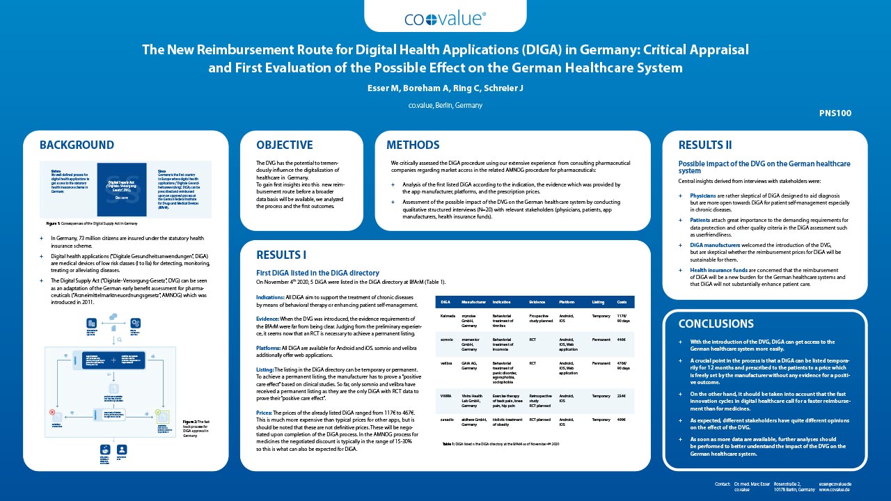 The New Reimbursement Route for Digital Health Applications (DIGA) in Germany: Critical Appraisal and First Evaluation of the Possible Effect on the German Healthcare System
